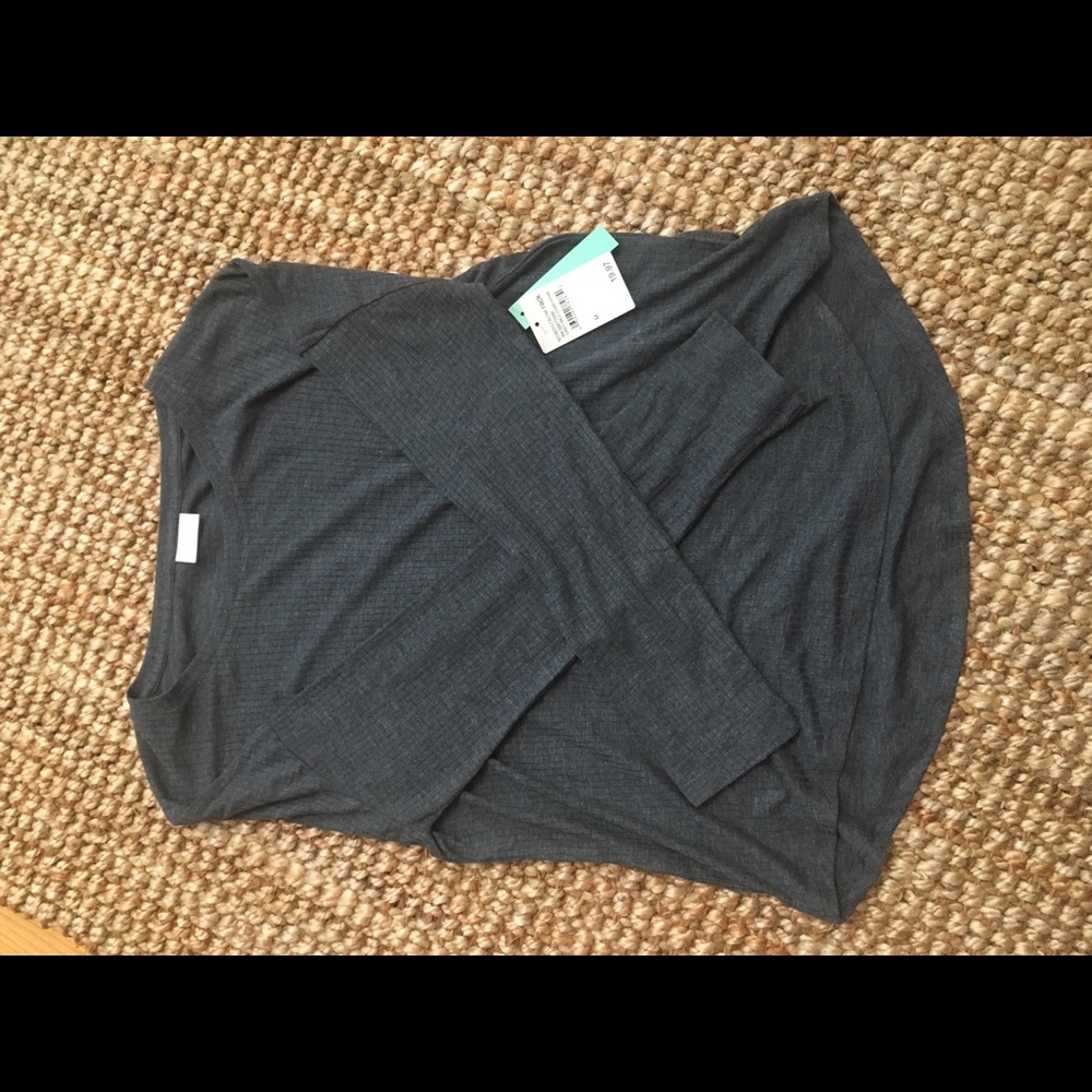 Blue waffle long sleeve